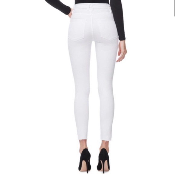 Good American Cascade Hem Skinny Jeans White Cotton Plus Size 16 NWT $139.00 - Picture 9 of 10